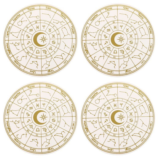 Astrology Wheel Coaster Set N/A