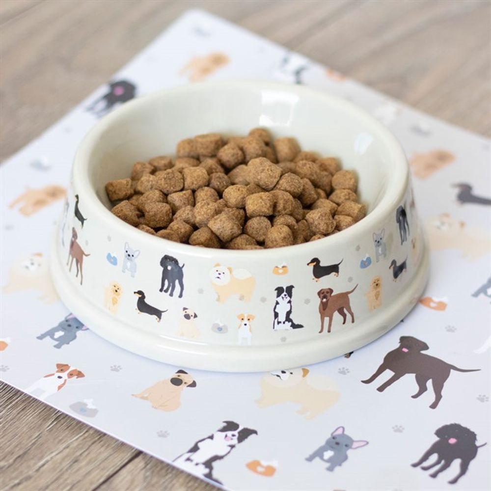 Dog Print Food Bowl N/A