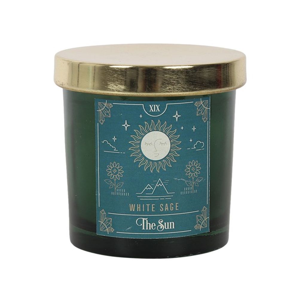 The Sun White Sage Tarot Candle N/A