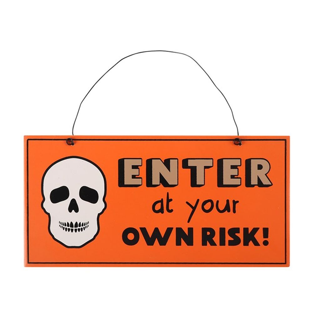 Skull Enter Hanging Sign N/A