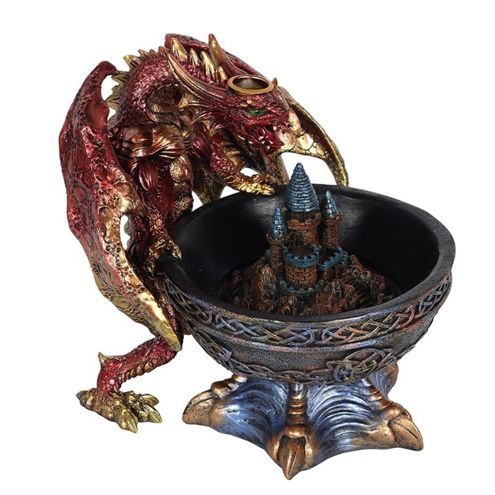 Large Dragon Bowl Backflow Incense Burner N/A