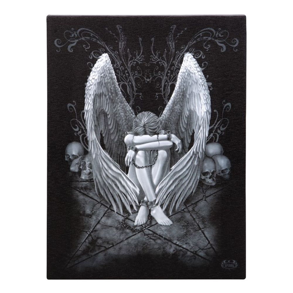 19x25cm Enslaved Angel Canvas Plaque by Spiral Direct N/A