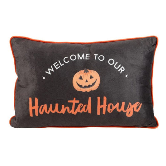 40cm Rectangular Haunted House Cushion N/A