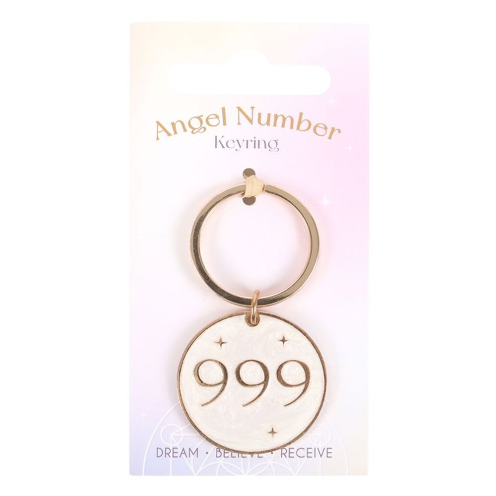 999 Angel Number Keyring N/A