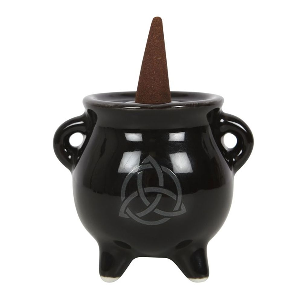 Triquetra Cauldron Ceramic Incense Holder N/A