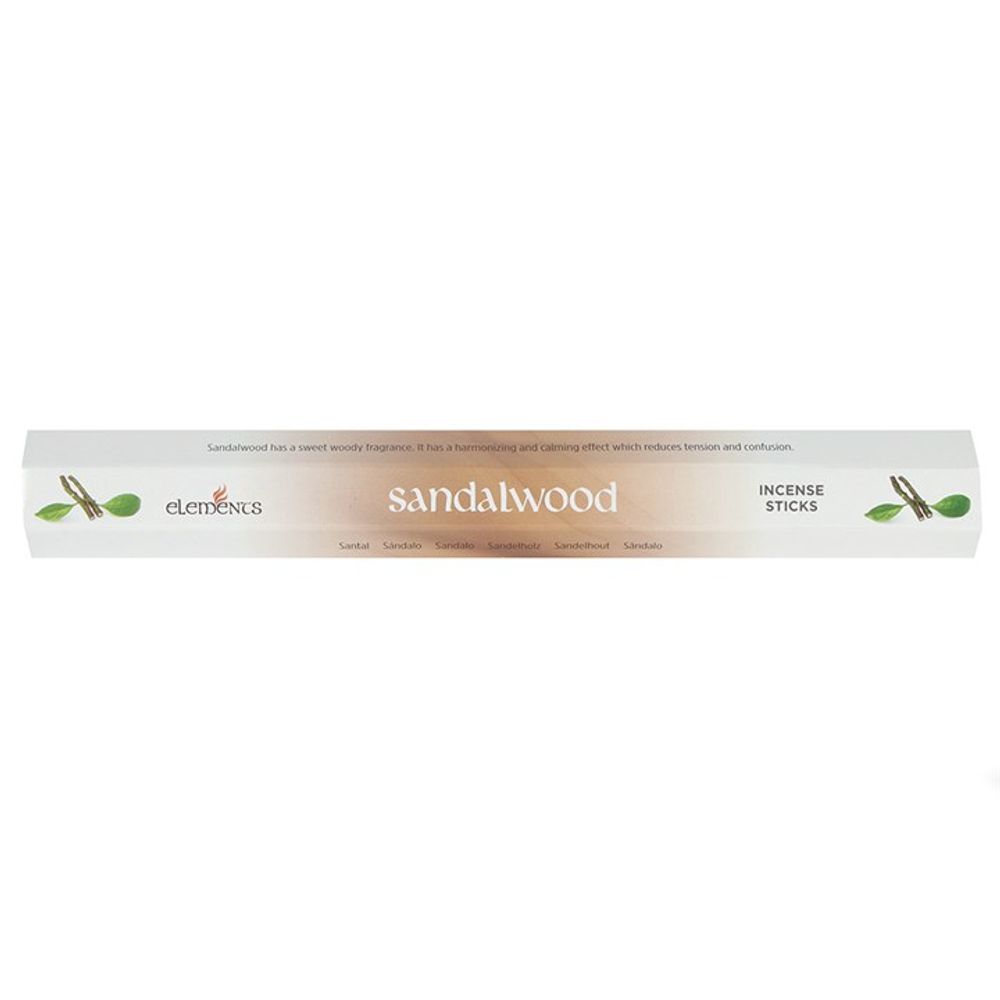 Set of 6 Packets of Elements Sandalwood Incense Sticks N/A