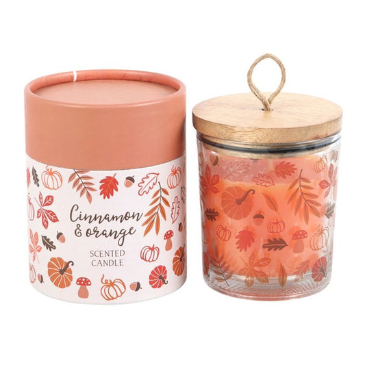 Autumn Leaves Cinnamon & Orange Candle N/A