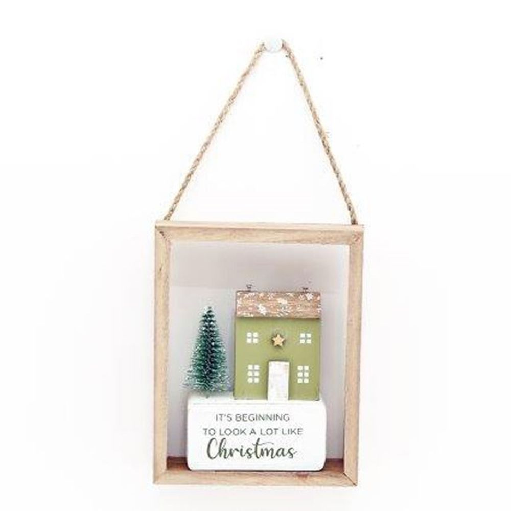 15cm Christmas House Hanging Decoration N/A