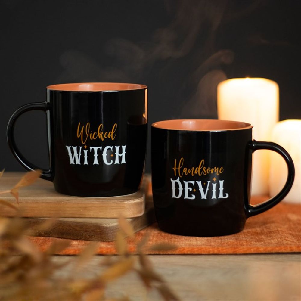 Wicked Witch and Handsome Devil Couples Mug Set N/A