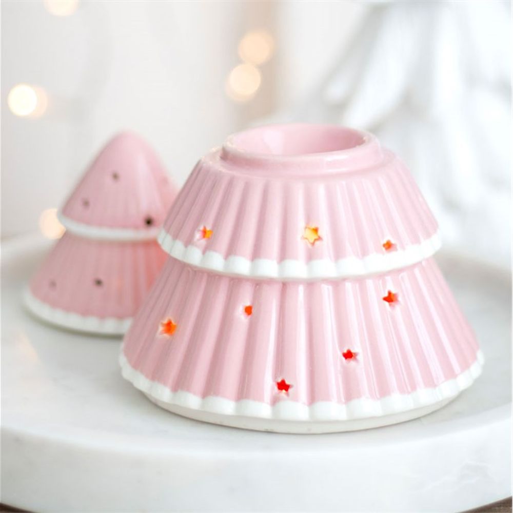 Pink Christmas Tree Oil Burner N/A