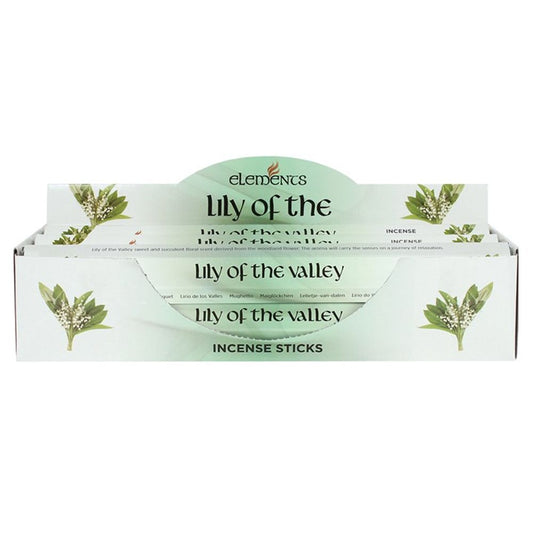 Set of 6 Packets of Elements Lily of the Valley Incense Sticks N/A