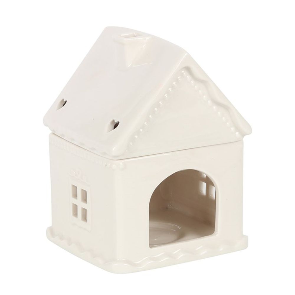 White Gingerbread House Oil Burner N/A