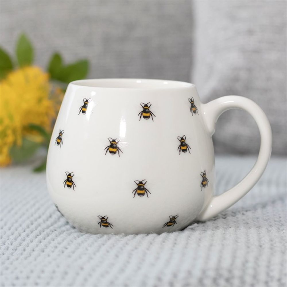 Bee Print Rounded Mug N/A