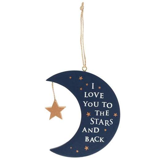 I Love You To The Stars and Back Hanging Sign N/A