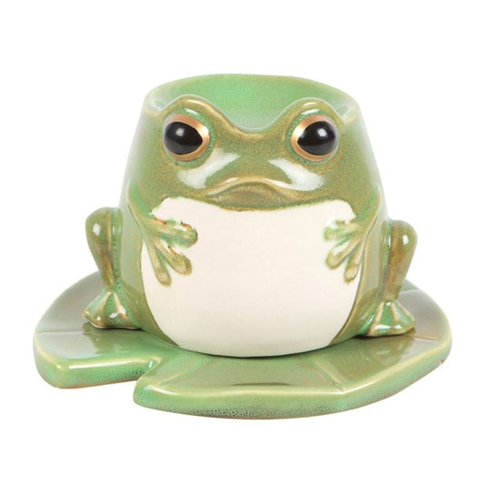 Frog Shaped Oil Burner on Lily Pad N/A