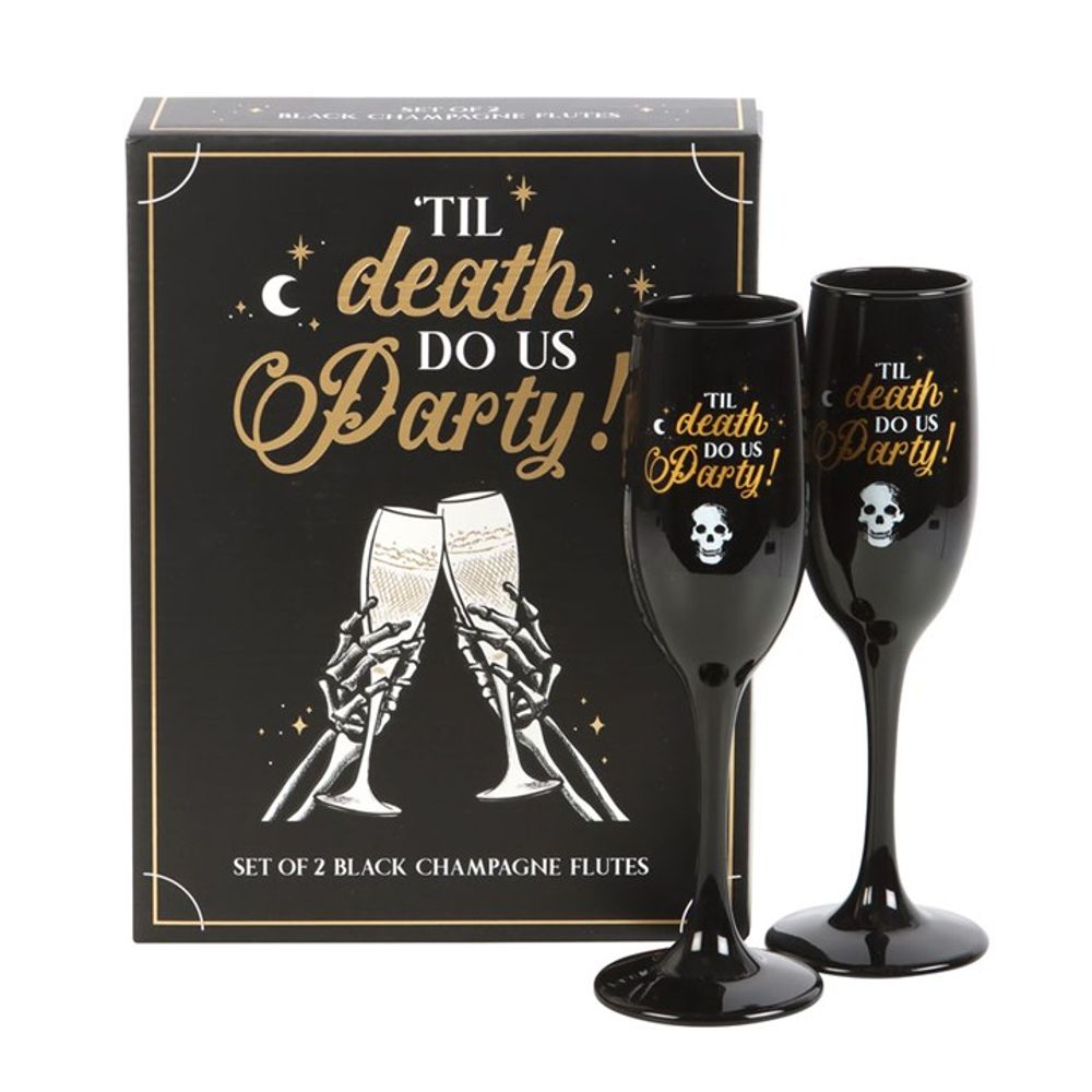 Til Death Do Us Party Champagne Flute Set N/A