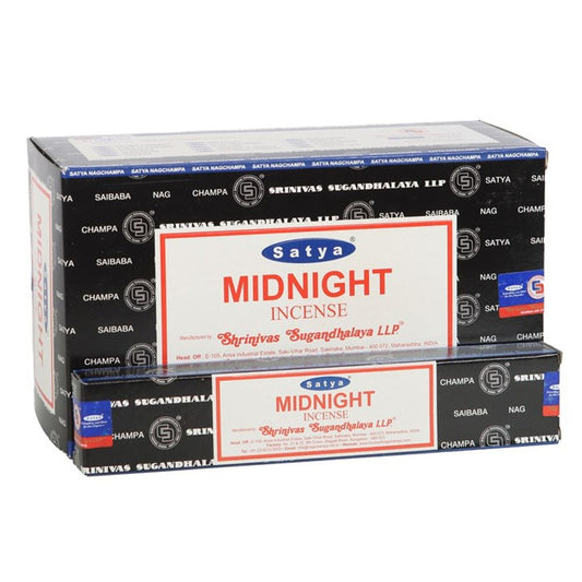 12 Packs of Midnight Incense Sticks by Satya N/A