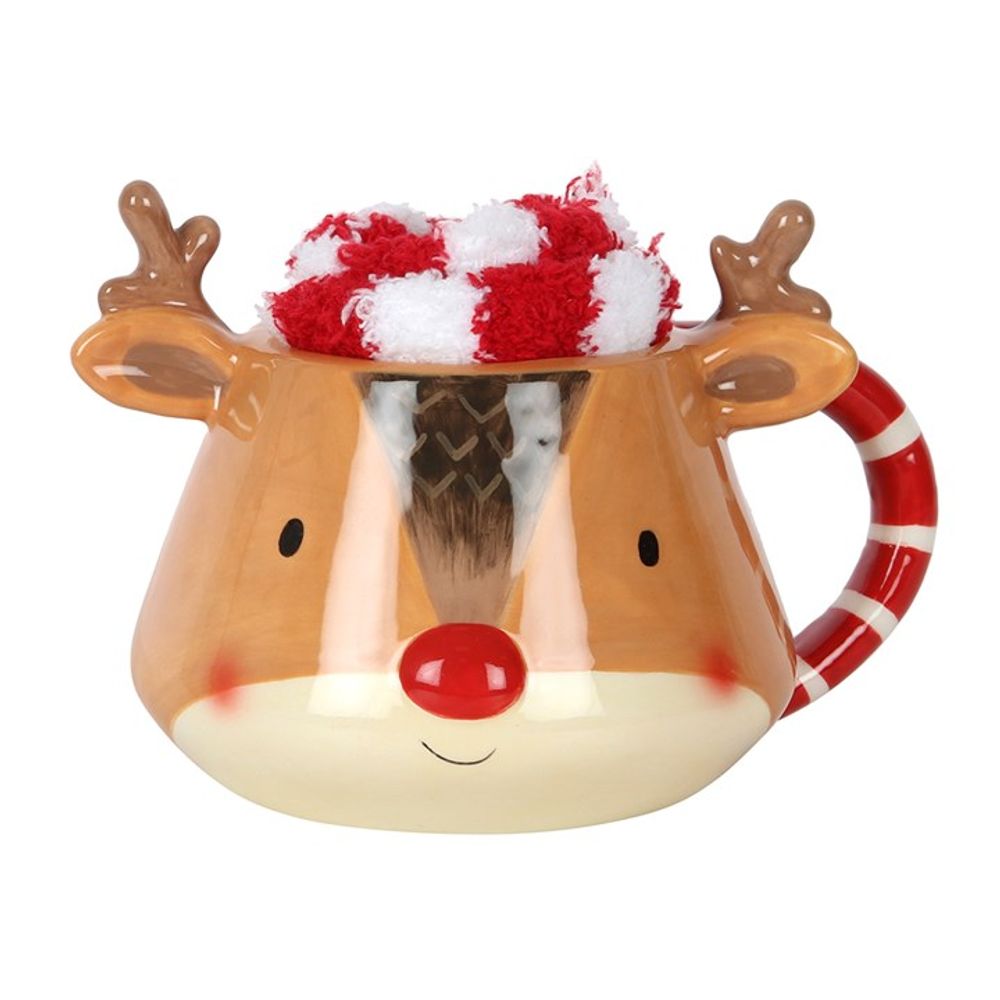 Reindeer Mug and Socks Set N/A