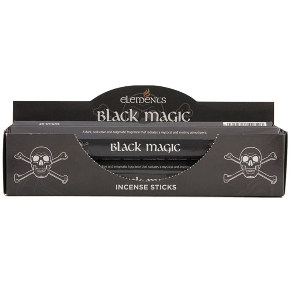 Set of 6 Packets of Elements Black Magic Incense Sticks N/A