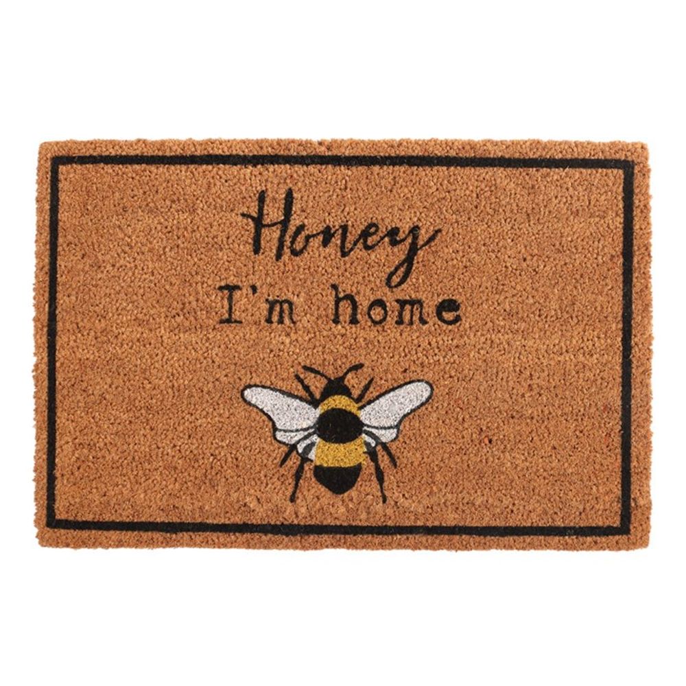 Natural Honey I’m Home Bee Doormat N/A