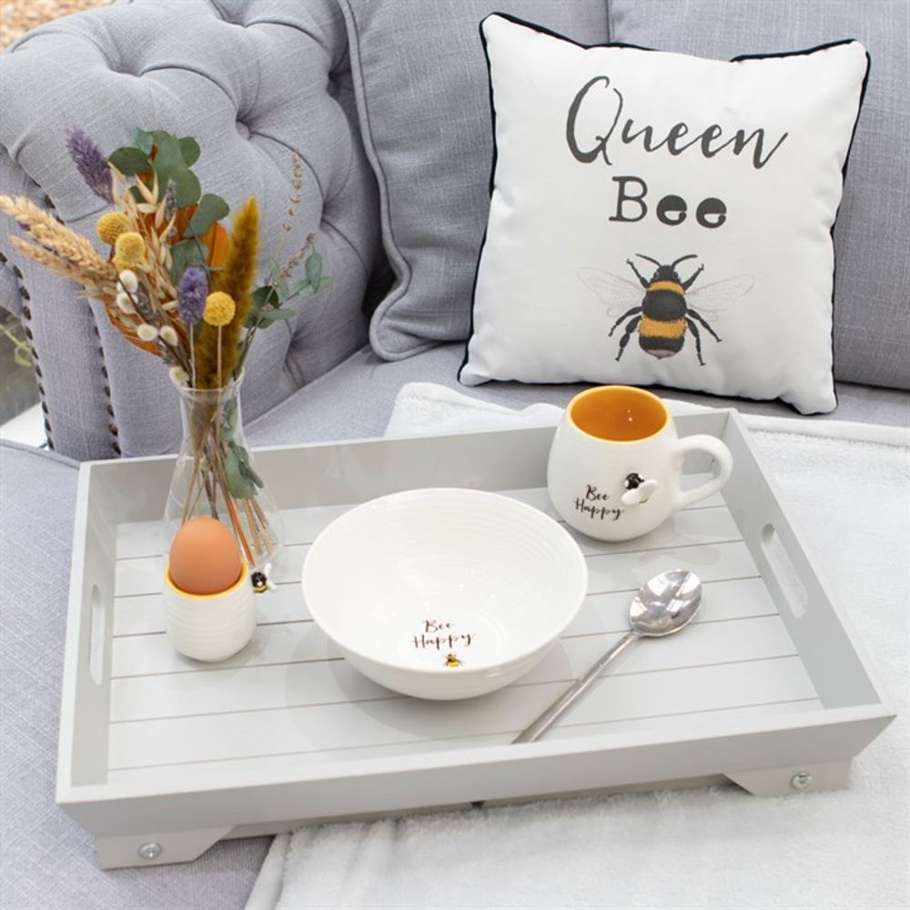 3D Bee Happy Rounded Mug N/A