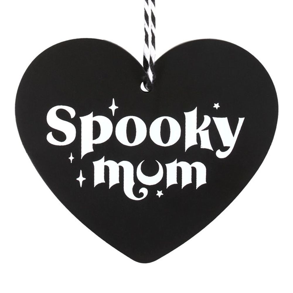 Spooky Mum Hanging Heart Sign N/A