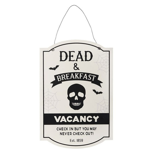 30cm Dead and Breakfast Hanging Sign N/A