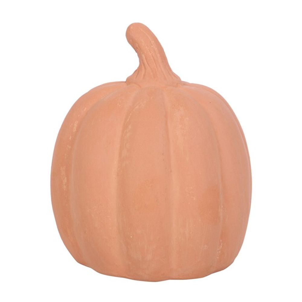 12.5cm Terracotta Pumpkin Ornament N/A