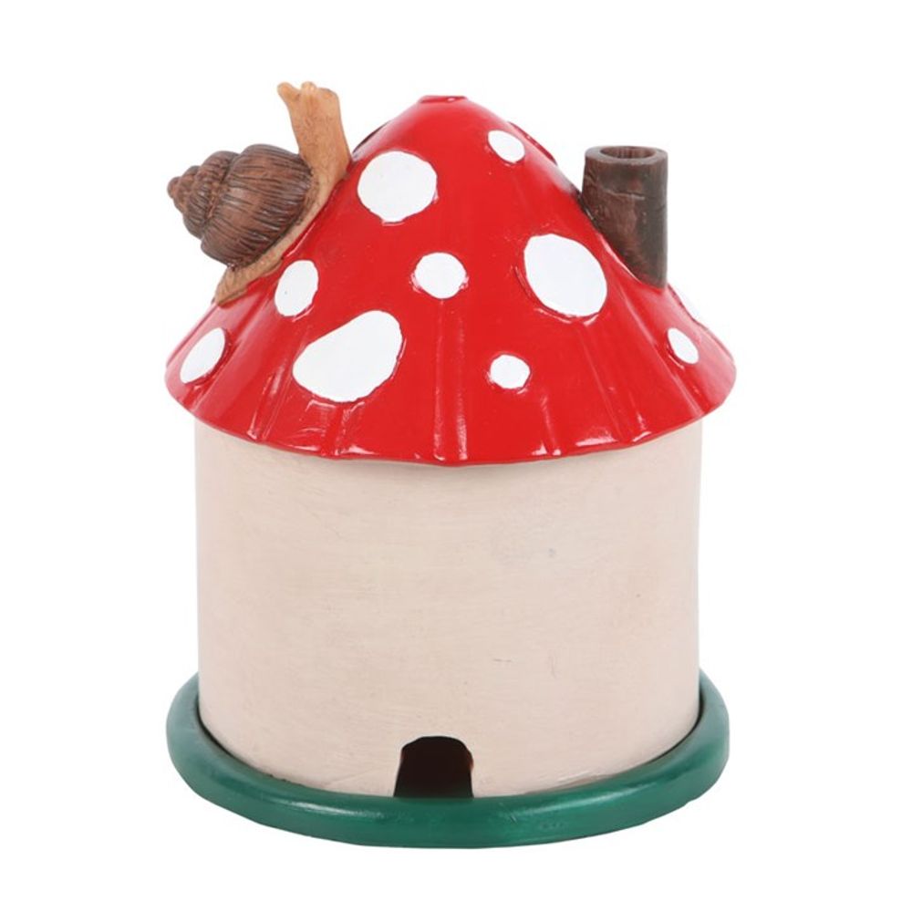 Mushroom House Resin Incense Cone Burner N/A