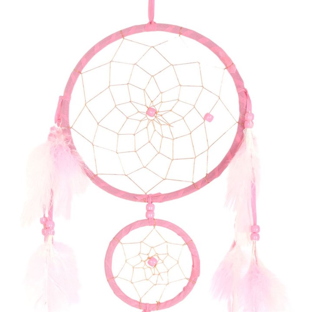 Light Pink Double Dreamcatcher with Tassels N/A