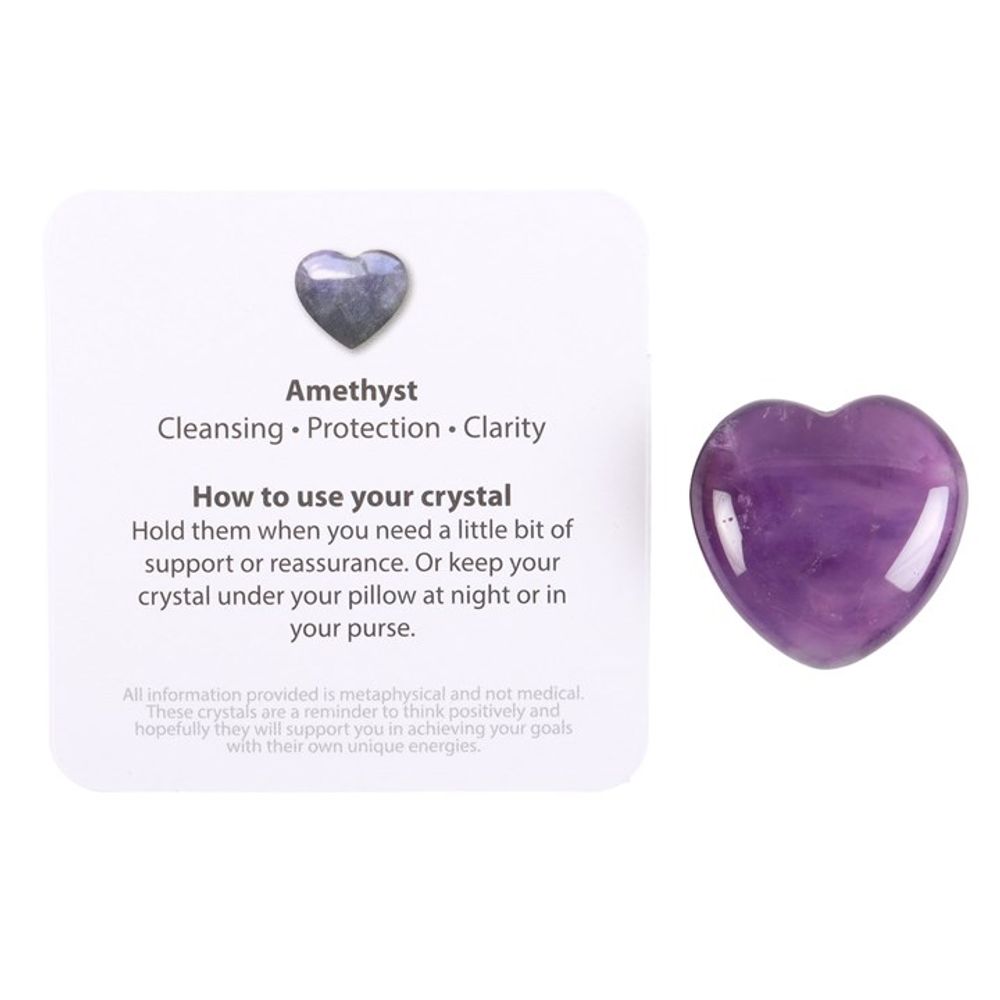 You Are Special to Me Amethyst Crystal Heart in a Bag N/A