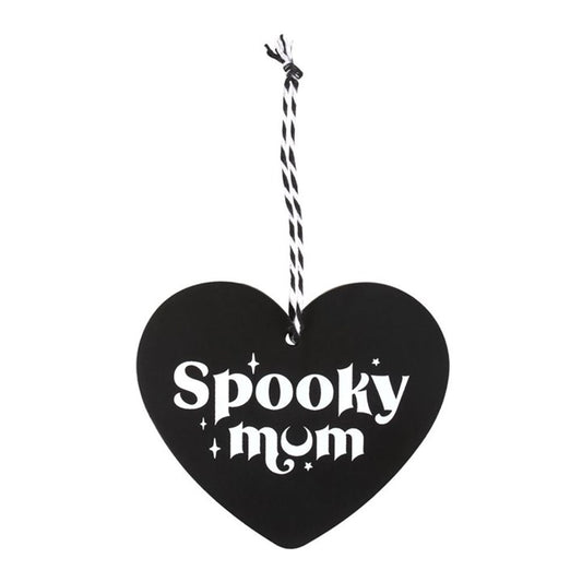 Spooky Mum Hanging Heart Sign N/A