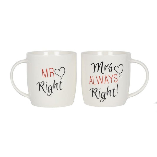 Set of 2 Mr & Mrs Mugs N/A