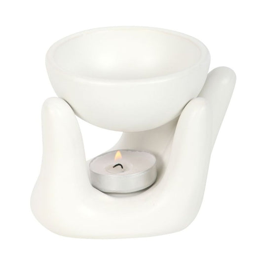 White Hand Ceramic Oil Burner N/A