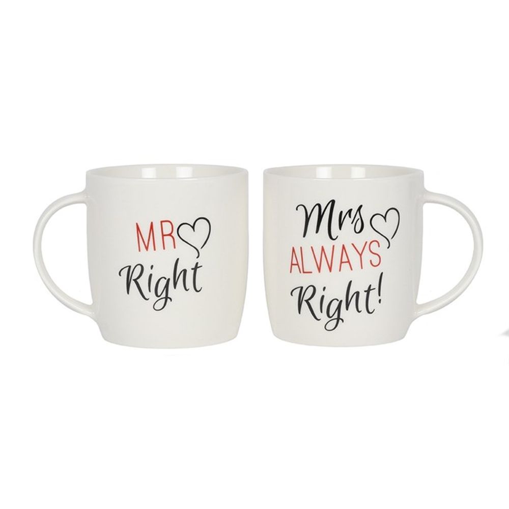 Set of 2 Mr & Mrs Mugs N/A