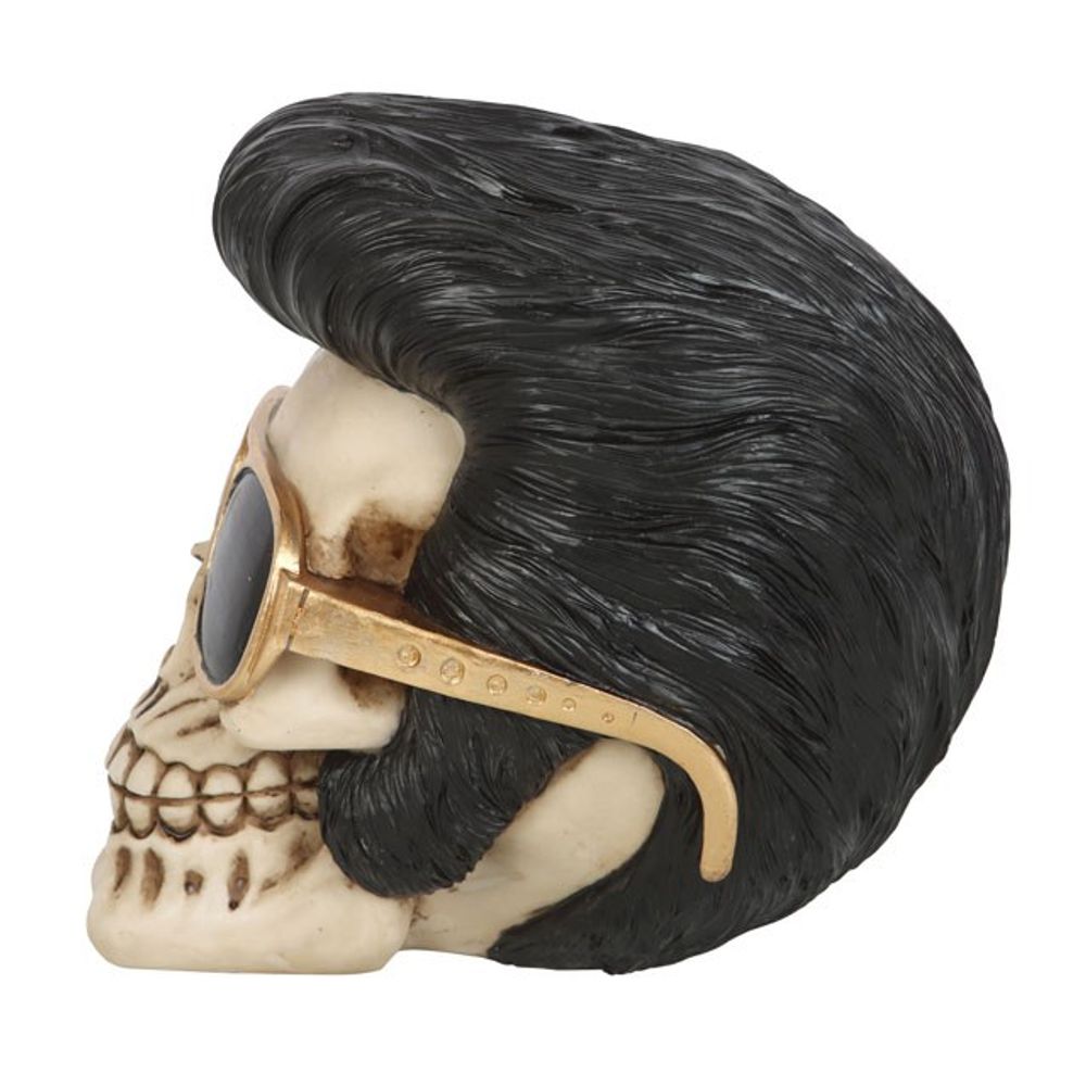 Rockstar Skull Ornament with Sunglasses N/A