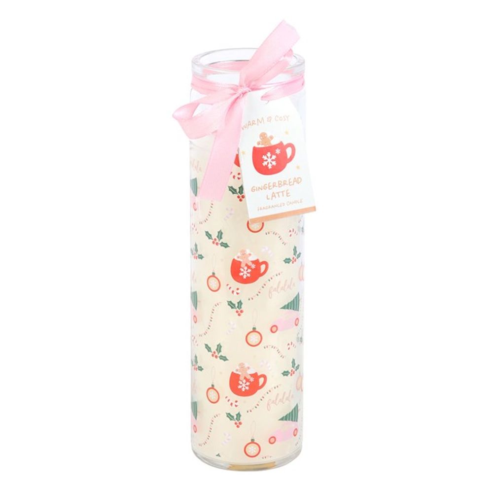 Sugarplum Fun Christmas Print Tube Candle N/A