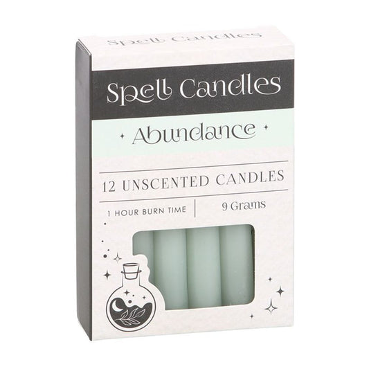 Pack of 12 Abundance Spell Candles N/A