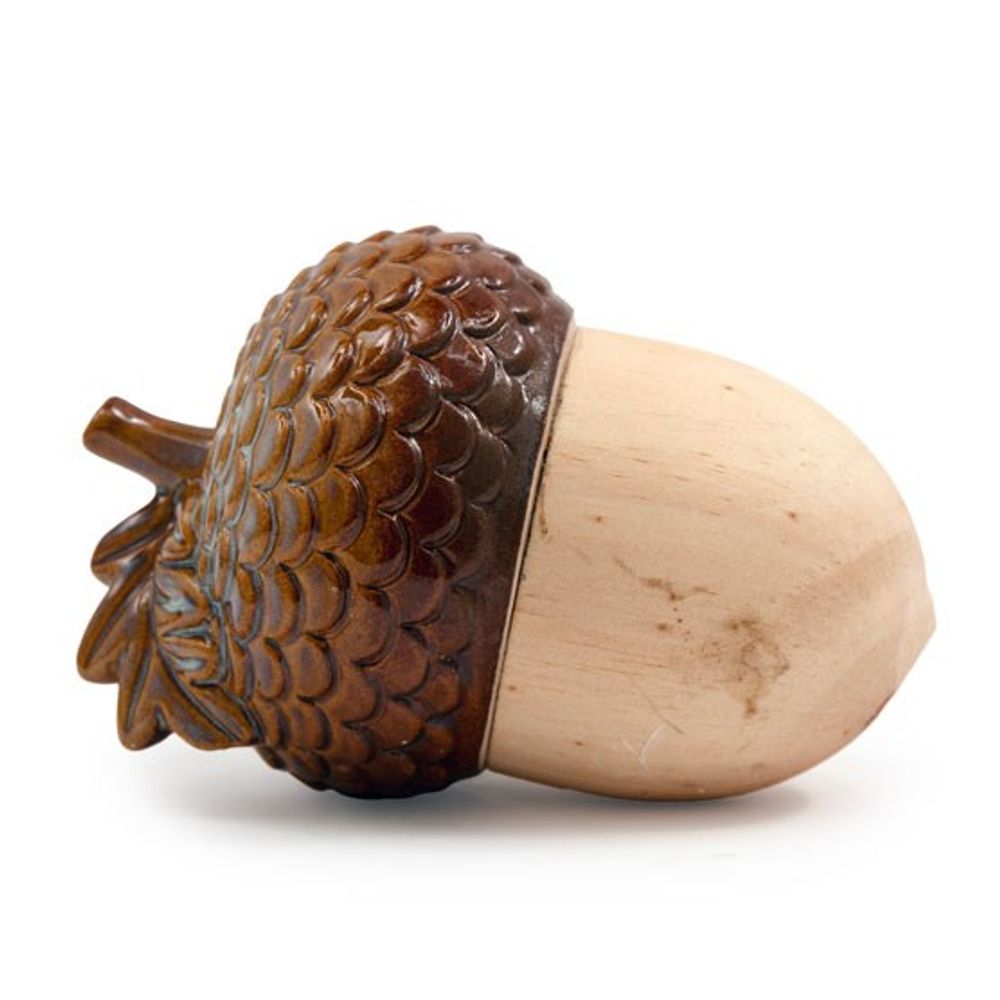 12.5cm Wooden Acorn Decoration N/A