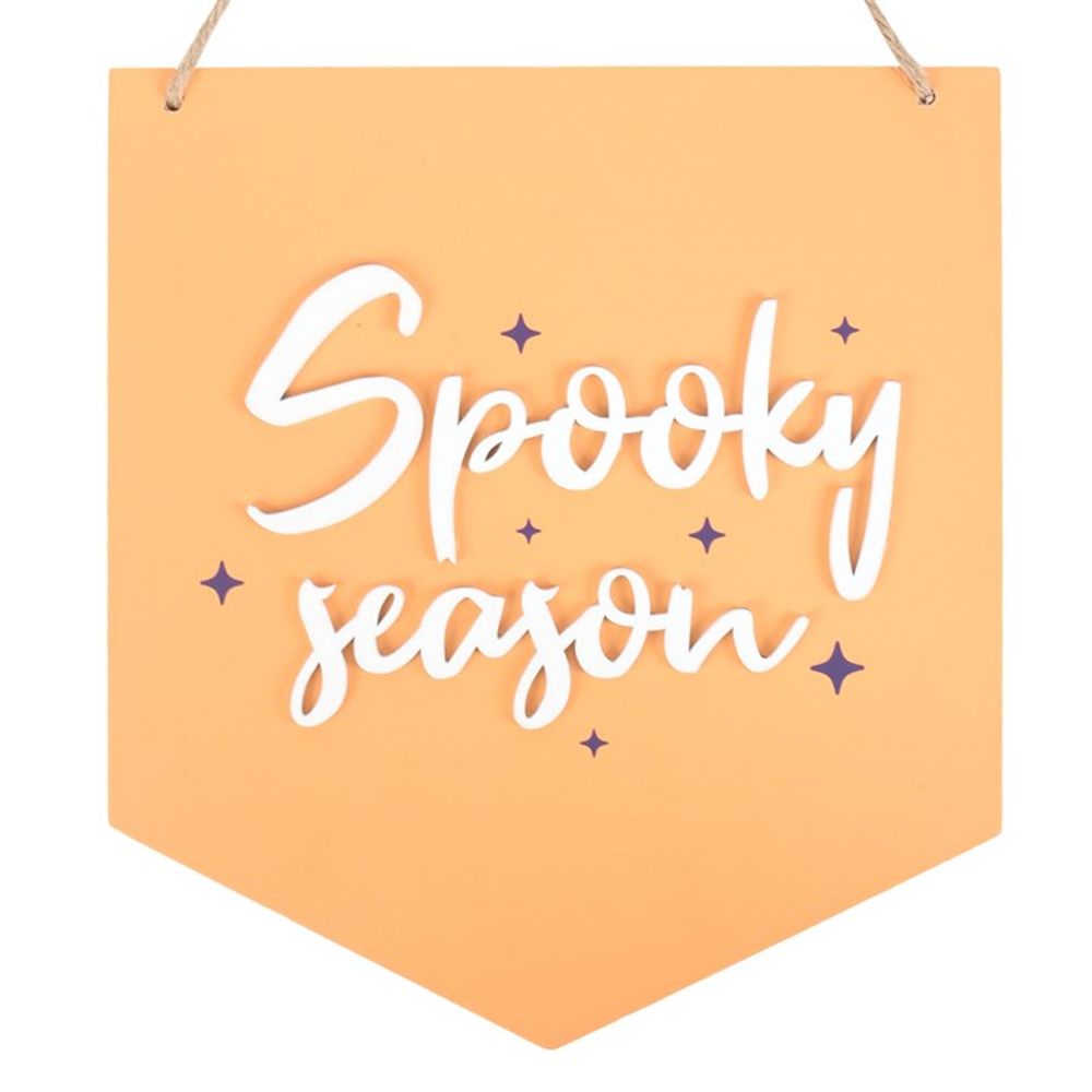 Orange Spooky Season Hanging Sign N/A