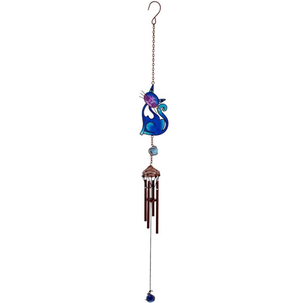 Blue Slinky Cat Windchime N/A