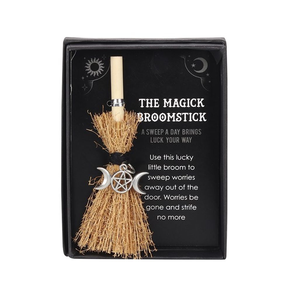 Triple Moon Mini Magick Broomstick N/A