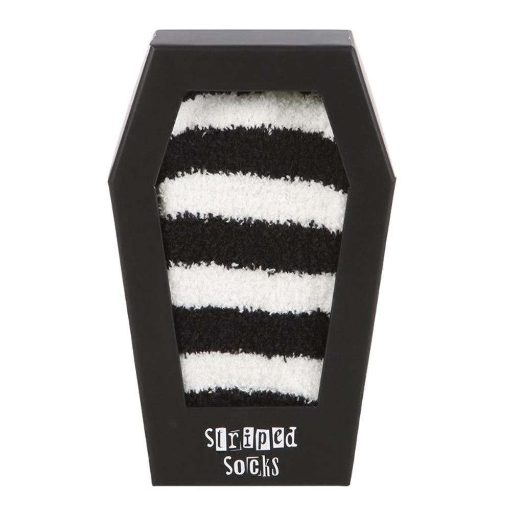 Striped Socks in Coffin Gift Box N/A