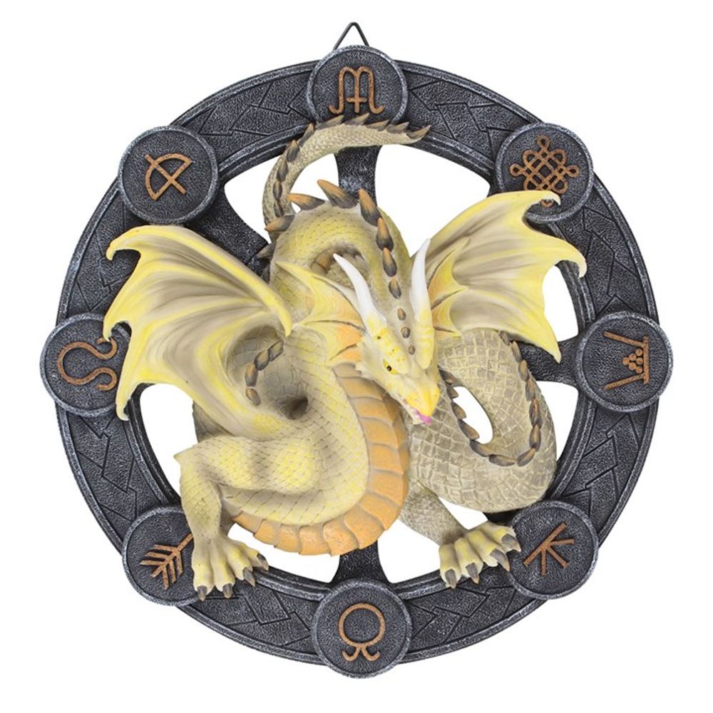 Mabon Dragon Resin Wall Plaque by Anne Stokes N/A