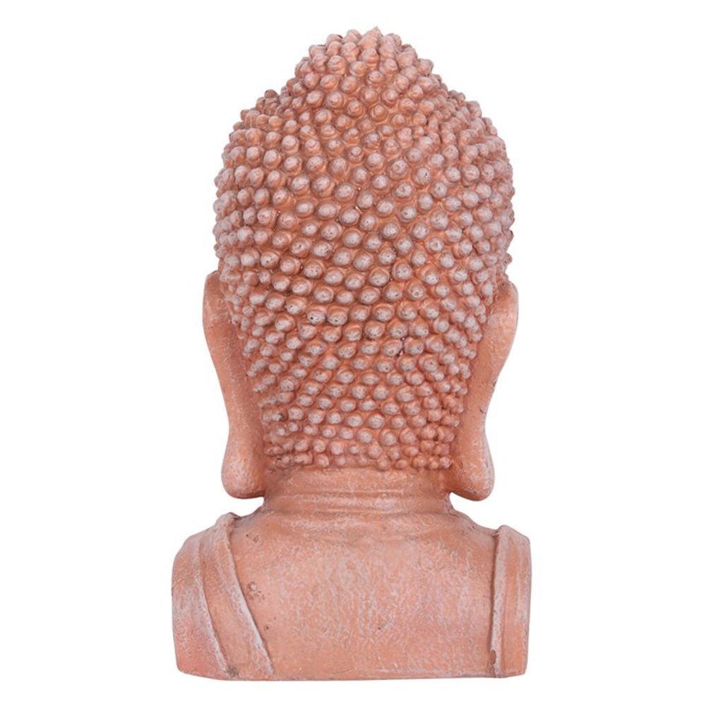 41cm Terracotta Effect Buddha Head Ornament N/A