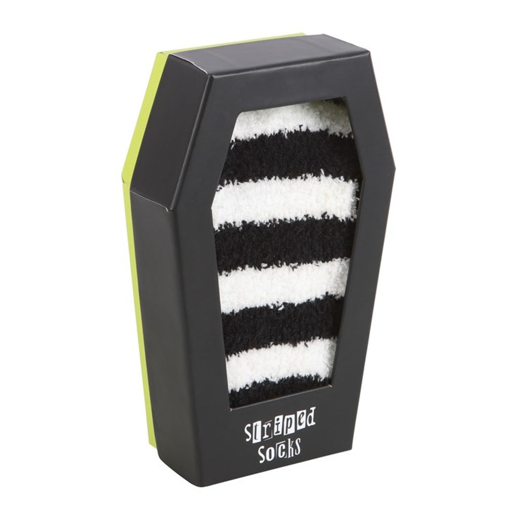 Striped Socks in Coffin Gift Box N/A