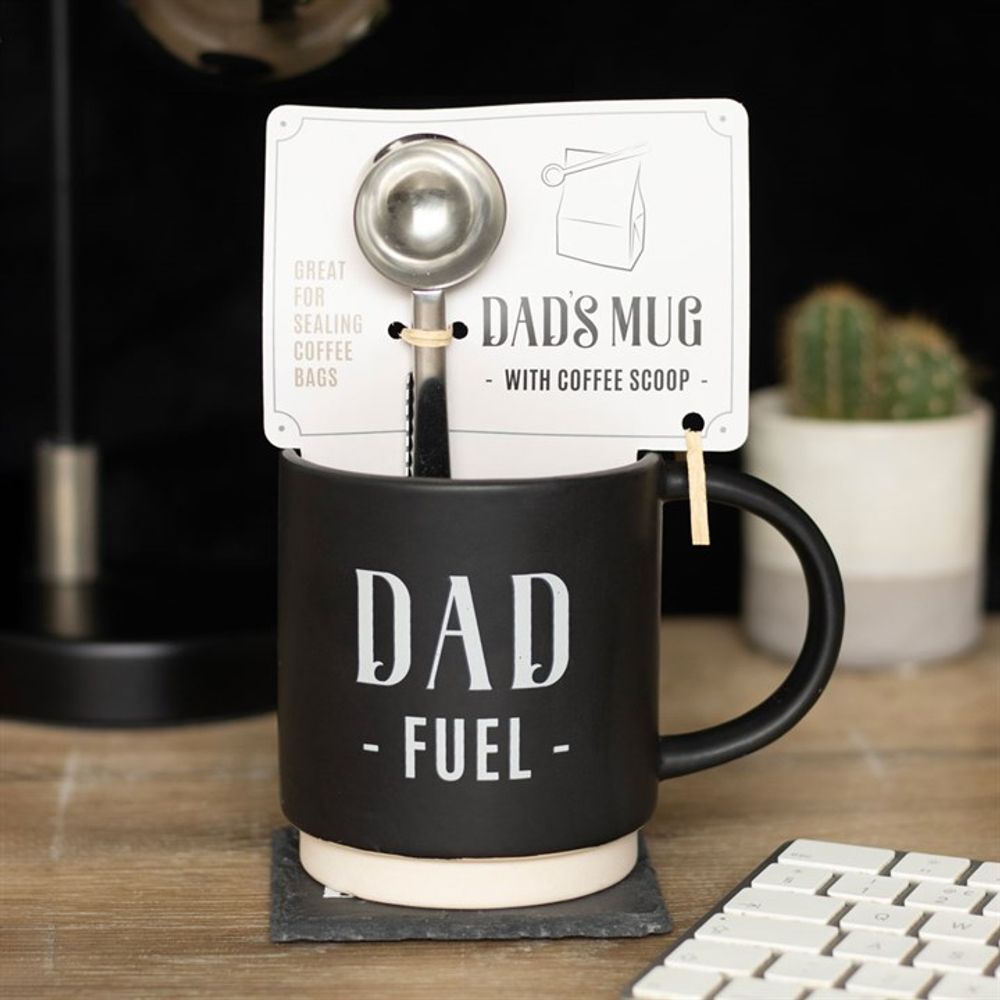 Dad Fuel Mug and Coffee Scoop Clip N/A