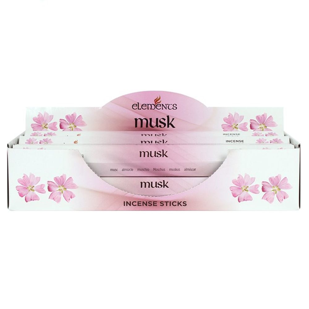 Set of 6 Packets of Elements Musk Incense Sticks N/A