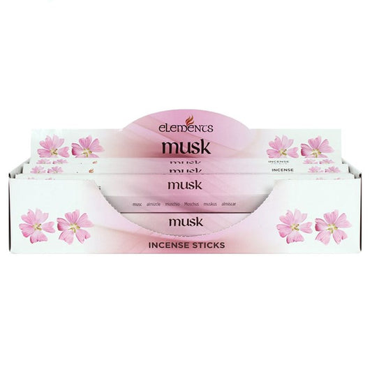 Set of 6 Packets of Elements Musk Incense Sticks N/A