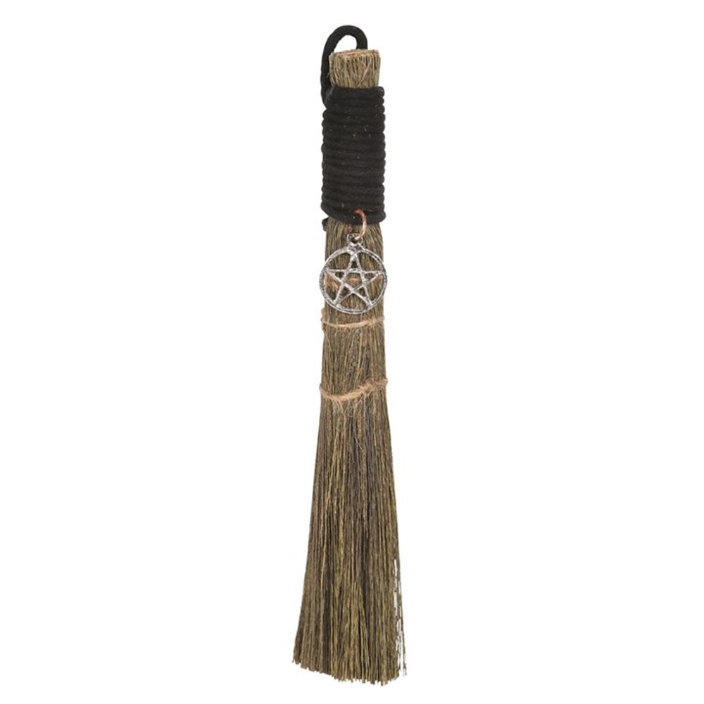 20cm Broom with Pentagram Charm N/A